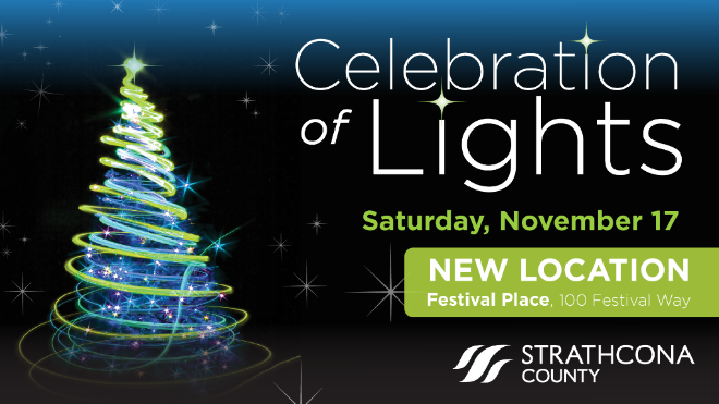 The holiday season begins at the Festival Place Celebration of Lights!