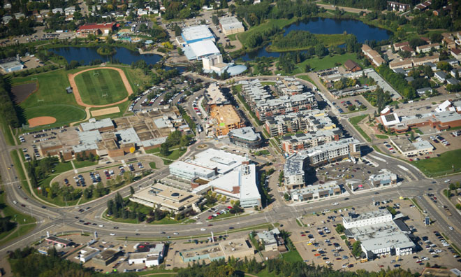 Aerial view of Centre in The Park