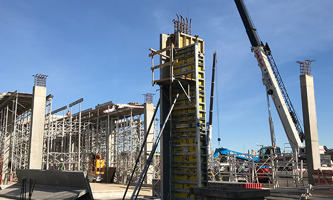 Commercial construction site