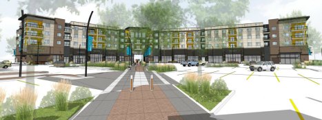 The Market - view showing extension to Prairie Walk The Market - view showing extension to Prairie Walk rendering