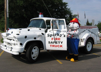 Sparky's Fire Safety Truck