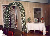 Decorated hall