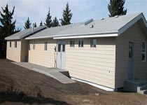 Hall exterior showing accessibility ramp