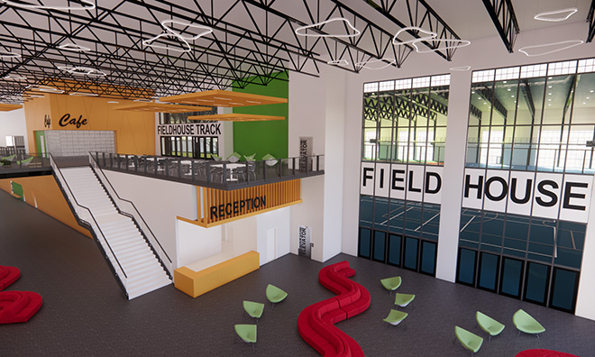 Indoor multi-use fieldhouse moves into detailed design