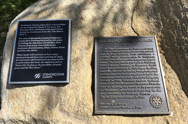 Land acknowledgement plaques unveiled in Strathcona County