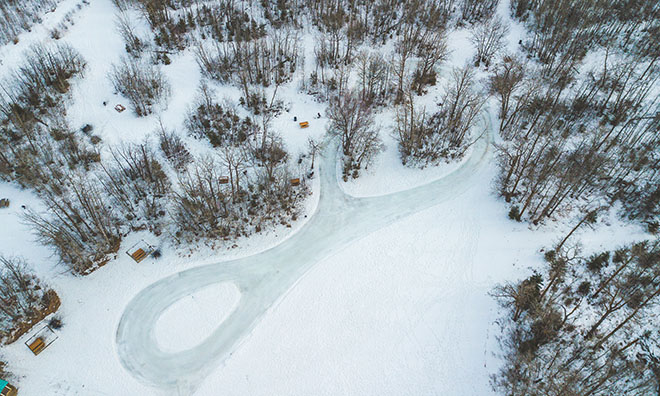 cooking lake skating pathway