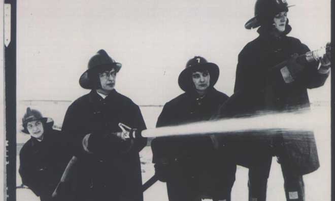Photo courtesy of Strathcona County Museum and Archives Volunteer firefighters 1959