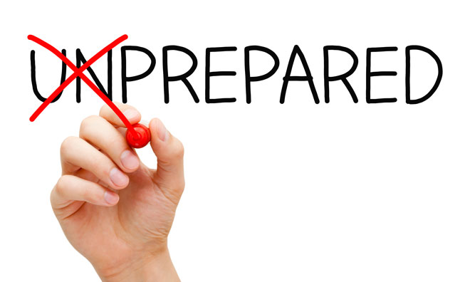 be prepared