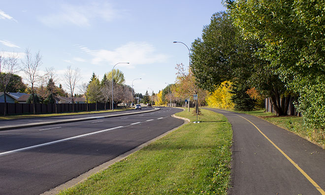 Road in the summer