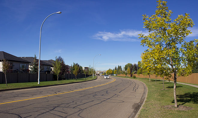 Image showing a section of road along Jim Common Drive
