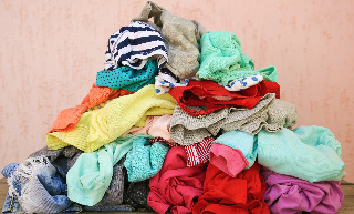 Pile of clothes.